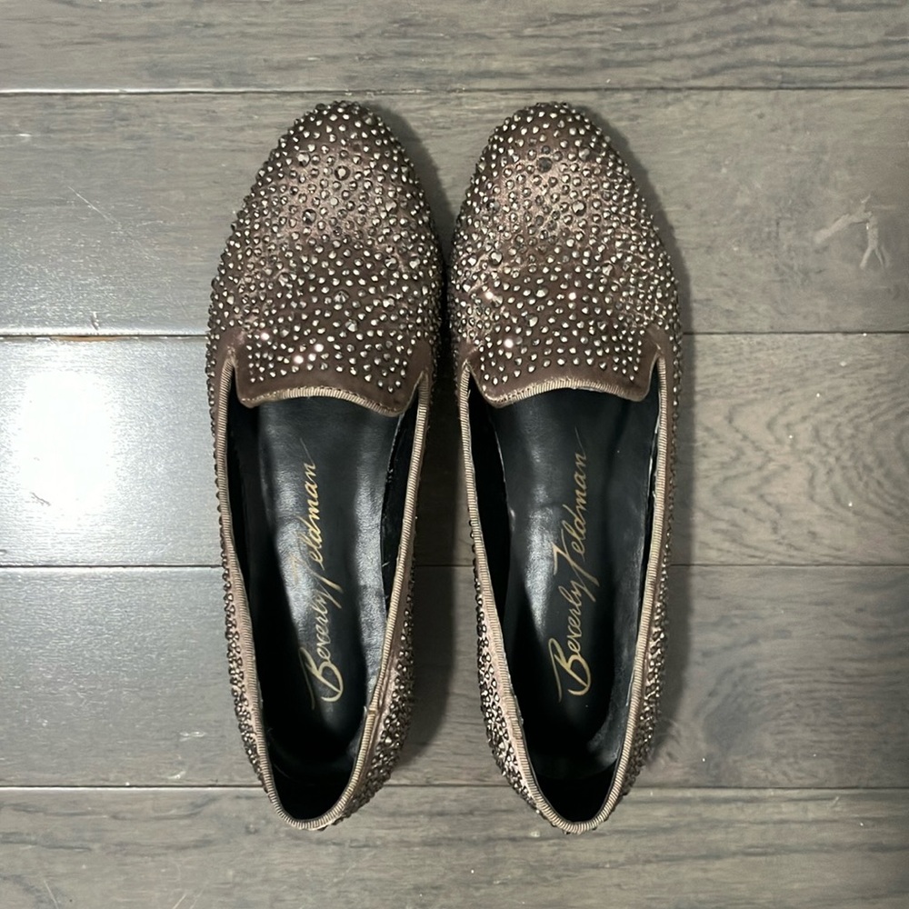 Beverly Feldman Rhinestone Covered Shoes Size 6